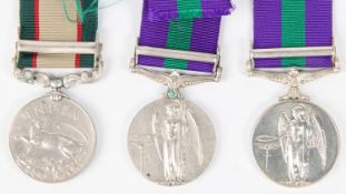 IGS 1937, 1 clasp North West Frontier 1937-39 (11943 Sepoy Chainchal Singh, 4-8 Punjab Regt) VF; GSM