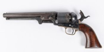 An early 6 shot .36" Colt Model 1851 Navy percussion revolver, number 7415 (1851 ) on all parts, New