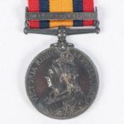 QSA 1 clasp OFS (Mr. C H Beaumont, Imp Mil Rly). GVF with dark toned finish, roll confirms Fireman C