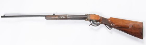 A .25" "Original" Oscar Will Bugelspanner air rifle, 40½" overall, smooth bore octagonal barrel