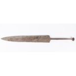 What the vendor believes to be a Roman short sword or ceremonial dagger, blade 16" x 2" at the