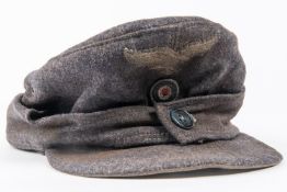 A Third Reich Luftwaffe ORs field cap, embroidered insignia. GC £65-70