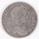 Charles II AR crown 1679 Third bust (ESC 56), NF £120-140