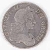 Charles II AR crown 1679 Third bust (ESC 56), NF £120-140