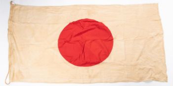 A large Japanese flag, 60" x 33". GC £65-70