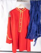 A very well made copy of a Governor Generals Bodyguard scarlet Kurta, complete with breeches and