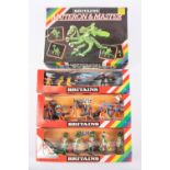 4x Britains Space series 1980s Deetail sets. Including; 9186 Mutants. 9256 Mutant Raiders. 9146