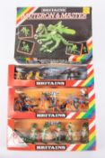 4x Britains Space series 1980s Deetail sets. Including; 9186 Mutants. 9256 Mutant Raiders. 9146