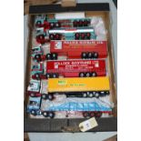 6 1:50 scale Corgi Commercial Vehicles. DAF XF Tractor Unit with Reefer Curtainside Semi Trailer. In