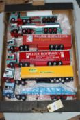 6 1:50 scale Corgi Commercial Vehicles. DAF XF Tractor Unit with Reefer Curtainside Semi Trailer. In