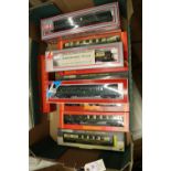 16x OO gauge railway items by Wrenn, Lima, Hornby, etc. Including 2x Southern Region EMU sets; a 3-