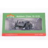 Bachmann 1:76/009 Baldwin class 10-12-D 2-6-0 tank locomotive. In unlined grey livery. Boxed, with