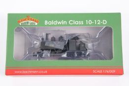 Bachmann 1:76/009 Baldwin class 10-12-D 2-6-0 tank locomotive. In unlined grey livery. Boxed, with