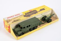 A Dinky Toys Gift Set 695. A 7.2 howitzer & a medium artillery tractor, complete with tin tilt. In a