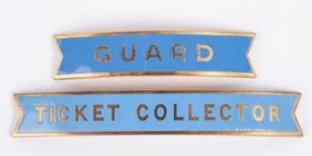 2x British Railways (Scottish Region) fishtail style cap badges, both unmarked. Guard and Ticket