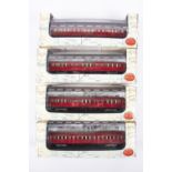 4x EFE London Transport 1938 series Tube Stock cars. All Bakerloo Line models; Trailer Carriage (