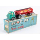 Spot-On Bedford 'S' Type Shell BP Petrol Tanker No.111A/1. Green tractor unit with black chassis and