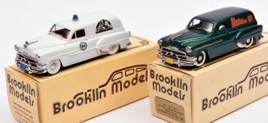 2 Brooklin Models White Metal Models. 2x BRK.31x 1953 Pontiac Sedan Delivery. One 'J.M. Toys Fund