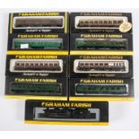 8 Graham Farrish N gauge. A BR class 5MT 4-6-0 tender locomotive, RN 45110. Plus 7 bogie passenger