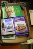 A quantity of Bus and Coach related Books, Photographs, DVDs and Ephemera. Including books by