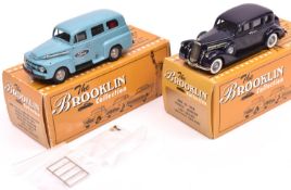 2 'The Brooklin Collection' White Metal Models. BRK.81 1936 Pierce-Arrow 1601 Sedan. In deep