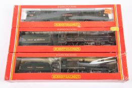 3x OO gauge Hornby Railways locomotives. A BR Class 52 Co-Co diesel loco, Western Yeoman D1035, in