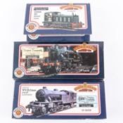 3x Bachmann OO gauge railway locomotives. An LNER Class V1/3 2-6-2T, 7684, in lined green livery (