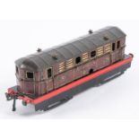 A Hornby Series O gauge electric Metropolitan Railway Metropolitan-Vickers locomotive in maroon.