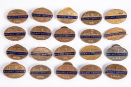 20x Railway Service badges. World War Two brass lapel badges including; 5x Southern Railway, 4x