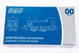 A Dapol OO gauge LSWR Class B4 0-4-0 tank locomotive. RN30096 in BR unlined black livery. Boxed,