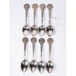 The Society of Miniature Rifle Clubs prize spoons in HM silver (6), each spoon 11.5cm, has society