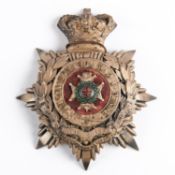 A Victorian officer's helmet plate of the 2nd Volunteer Battalion the Royal Sussex Regiment, with