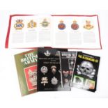 5 military books "Badges of HM Services" pub by Wm Briggs; "British Army Cap Badges of the First