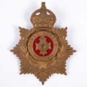 A post 1902 ORs helmet plate of the Royal Sussex Regiment. Near VGC £50-60