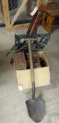 3 ammunition boxes, a belt of linked de-activated cartridges, a post war load carrying frame, a 1943