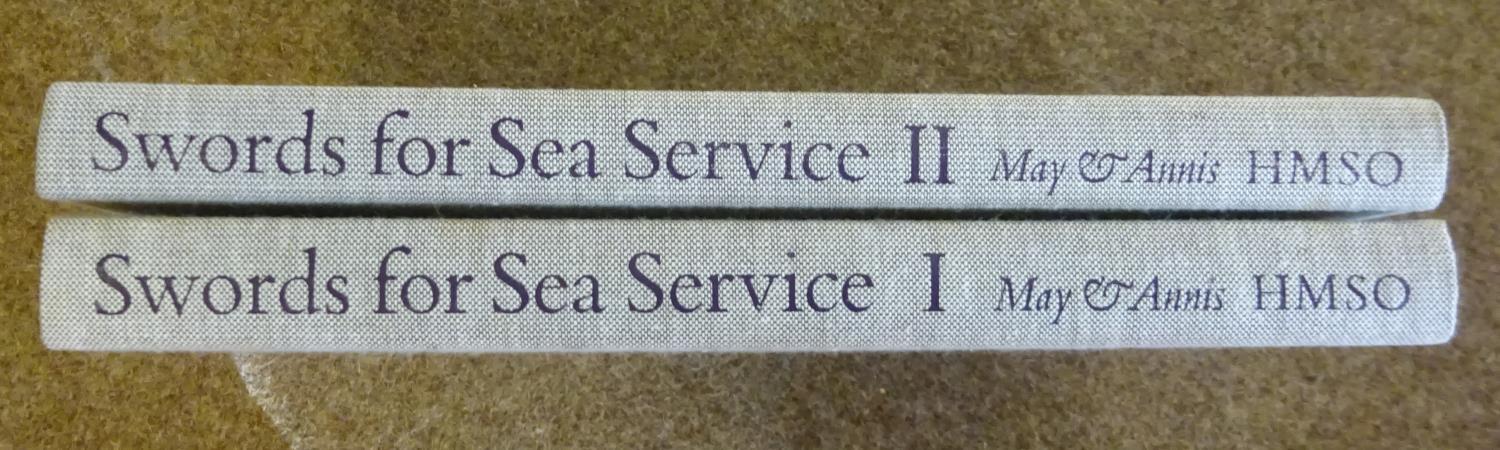 “Swords for Sea Service” by May and Annis, 2 volumes, pub HMSO 1970, the definitive work on the - Image 2 of 2