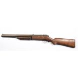 A .22" Benjamin Franklin Model 312 underlever pump up air rifle, number H212334, with brass barrel