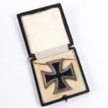 A Third Reich Iron Cross 1st class, in its case of issue. VGC £140-150