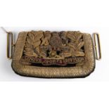 A Victorian officer's bullion pouch of the Cinque Ports Division Royal Artillery, GC (slight moth to