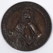 Admiral Vernon/ Porto Bello medallion 1739, obverse: half length portrait of Vernon, slightly to the