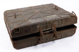 A Third Reich steel case for stick grenades, GC (some slight rusting) £60-70