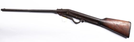 A .25 Gem air rifle, half octagonal barrel 20½", stamped "PATENT", pistol trade mark, and "Gem".