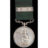 2nd Caithness Rifle Volunteers silver award, obverse kneeling rifleman, legend "In Defence"; reverse