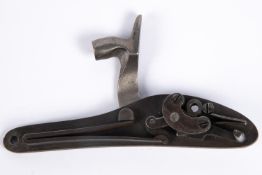 A detached lock from a Calisher & Terry breech loading percussion carbine, stamped "Calisher & Terry