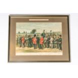 A coloured print of the "Metropolitan Rifle Corps in Hyde Park", with separate heading "Supplement