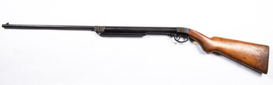 A pre war German .177" Diana Model 27 break action air rifle, 42¼" overall, barrel 18½", with date