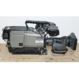 An Ikegami HK-399PW digital tape video camera with Canon BCTV lens. Condition - not tested.