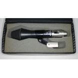 An AKG D202 dynamic microphone with case and mount. Condition - appears to be working, general