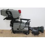 An Ikegami HK-399PW 14 bit digital tape video camera with Canon BCTV zoom lens and view finder.