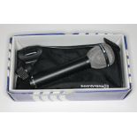 A Beyerdynamic M88 N(C) microphone serial no. 50299, with box, soft case and mount. Condition -